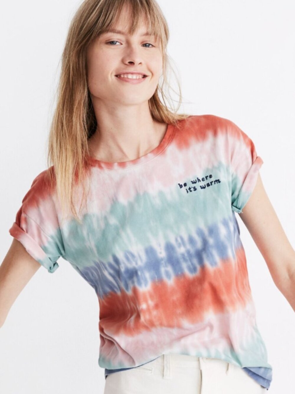 Madewell x Warm Be Where It's Warm Tie-Dye Tee